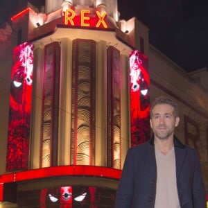 Exclusif - Ryan Reynolds en promotion à Paris au Grand Rex pour le film "Deadpool" le 26 janvier 2016. Le film sortira en salle le 10 février 2016.