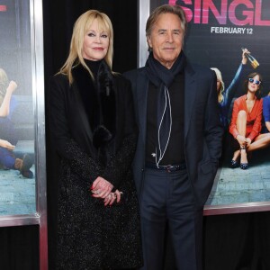 Melanie Griffith et Don Johnson - Première du film "How To Be Single" à New York. Le 3 février 2016 © Elizabeth Pantaleo/BestImage