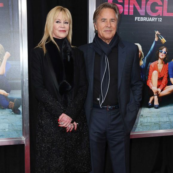 Melanie Griffith et Don Johnson - Première du film "How To Be Single" à New York. Le 3 février 2016 © Elizabeth Pantaleo/BestImage