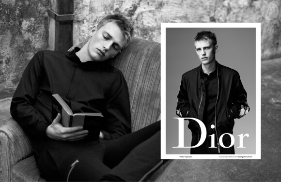 Le top model Victor Nylander - Campagne Dior Homme, été 2016. Photo par Willy Vanderperre.