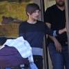 Exclusif - Louis Tomlinson et Briana Jungwirth emmènent leur bébé pour la première fois chez le pédiatre à Los Angeles, le 26 janvier 2016.