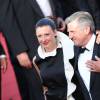 Aude Ambroggi et Daniel Auteuil - Montée des marches du film "La Vénus à la fourrure" lors du 66e festival du film de Cannes. Le 25 mai 2013.