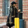 Exclusif - Kim Kardashian, habillée d'un manteau en fourrure Gucci, se rend dans un centre de dermatologie. Beverly Hills, Los Angeles, le 1er février 2016.