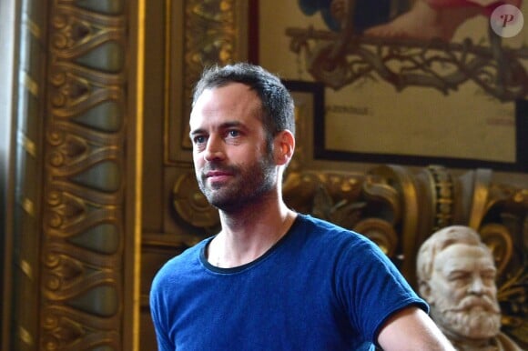 Benjamin Millepied confirme son départ - Conférence de presse à l'Opéra Garnier de Paris, le 4 février 2016, après l'annonce du départ de Benjamin Millepied.
