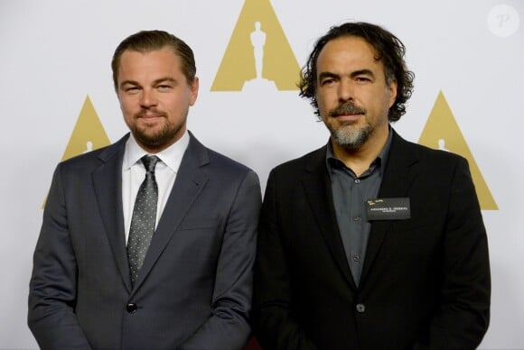 Actor Leonardo DiCaprio, left, and director Alejandro Gonzalez Inarritu attend the 88th annual Academy Awards Oscar nominees luncheon at the Beverly Hilton Hotel in Beverly Hills, Los Angeles, CA, USA, on February 8, 2016. Photo by Jim Ruymen/UPI/ABACAPRESS.COM09/02/2016 - Los Angeles