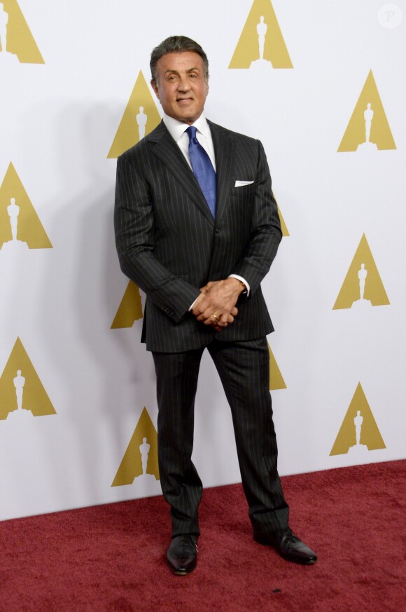 Actor Sylvester Stallone attends the 88th annual Academy Awards Oscar nominees luncheon at the Beverly Hilton Hotel in Beverly Hills, Los Angeles, CA, USA, on February 8, 2016. Photo by Jim Ruymen/UPI/ABACAPRESS.COM09/02/2016 - Los Angeles