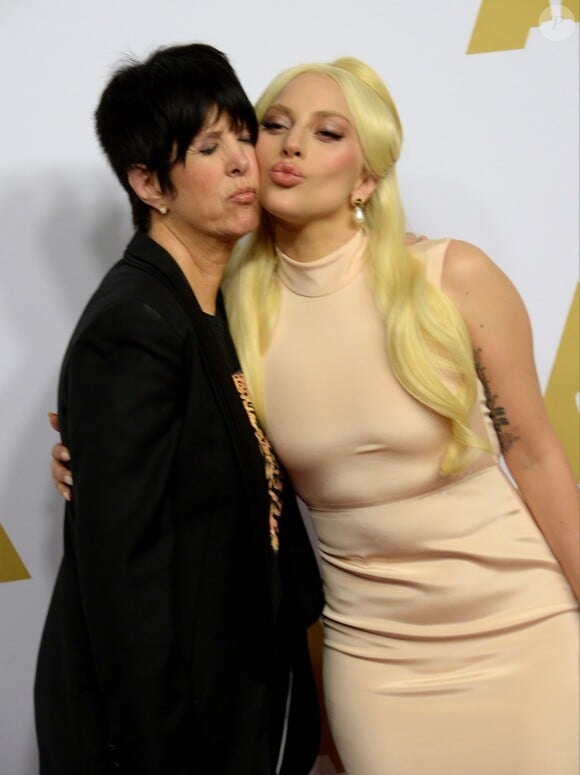 Singer/actress Lady Gaga, right, and songwriter Diane Warren attend the 88th annual Academy Awards Oscar nominees luncheon at the Beverly Hilton Hotel in Beverly Hills, Los Angeles, CA, USA, on February 8, 2016. Photo by Jim Ruymen/UPI/ABACAPRESS.COM09/02/2016 - Los Angeles