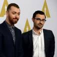 Singer/songwriter Sam Smith and Jimmy Napes attend the 88th annual Academy Awards Oscar nominees luncheon at the Beverly Hilton Hotel in Beverly Hills, Los Angeles, CA, USA, on February 8, 2016. Photo by Jim Ruymen/UPI/ABACAPRESS.COM09/02/2016 - Los Angeles