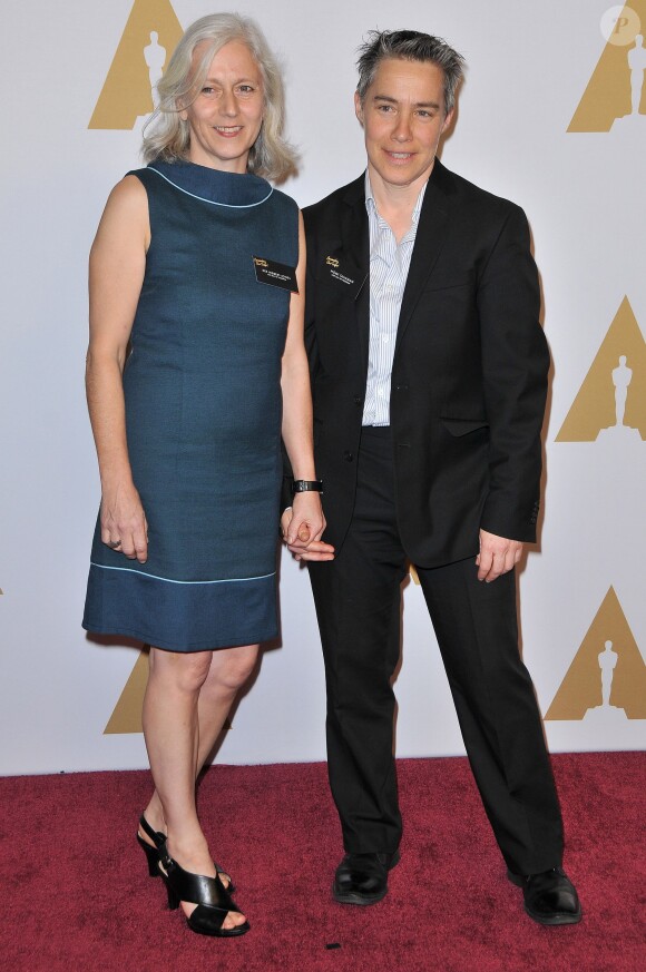 (L-R) Filmmakers Dee Hibbert-Jones and Nomi Talisman arrives at the 88th Annual Academy Awards Nominee Luncheon held at The Beverly Hilton in Beverly Hills, Los Angeles, CA, USA, on Monday February 8, 2016. Photo By Sthanlee B. Mirador/DDP USA/ABACAPRESS.COM09/02/2016 - Los Angeles
