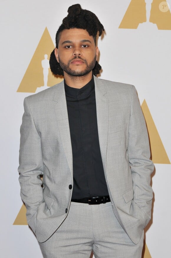The Weeknd arrives at the 88th Annual Academy Awards Nominee Luncheon held at The Beverly Hilton in Beverly Hills, Los Angeles, CA, USA, on Monday February 8, 2016. Photo By Sthanlee B. Mirador/DDP USA/ABACAPRESS.COM09/02/2016 - Los Angeles