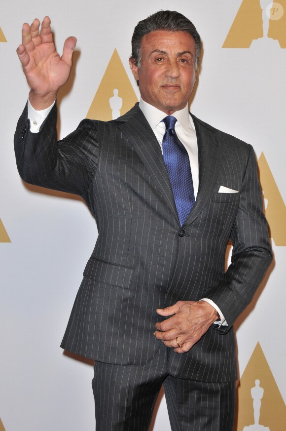 Sylvester Stallone arrives at the 88th Annual Academy Awards Nominee Luncheon held at The Beverly Hilton in Beverly Hills, Los Angeles, CA, USA, on Monday February 8, 2016. Photo By Sthanlee B. Mirador/DDP USA/ABACAPRESS.COM09/02/2016 - Los Angeles