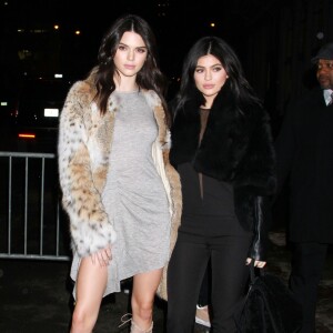 Kendall et Kylie Jenner fêtent la sortie de la nouvelle collection de 'Kendall + Kylie' à New York, le 8 février 2016.