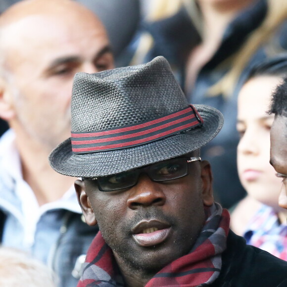 Lilian Thuram lors de la rencontre entre le PSG et les Girondins de Bordeaux au Parc des Princes à Paris le 25 octobre 2014