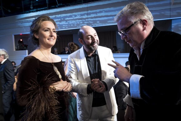 Le prince Laurent de Belgique, accompagné par son épouse la princesse Claire, prenait part le 6 février 2016 à la 6e cérémonie des Magritte du cinéma, à Bruxelles.
