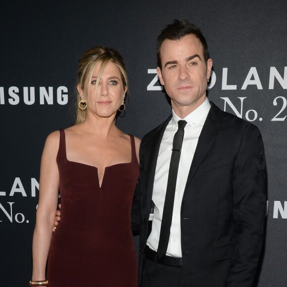 Jennifer Aniston et Justin Theroux lors de la première de Zoolander 2 au Alice Tully Hall à New York le 9 février 2016.