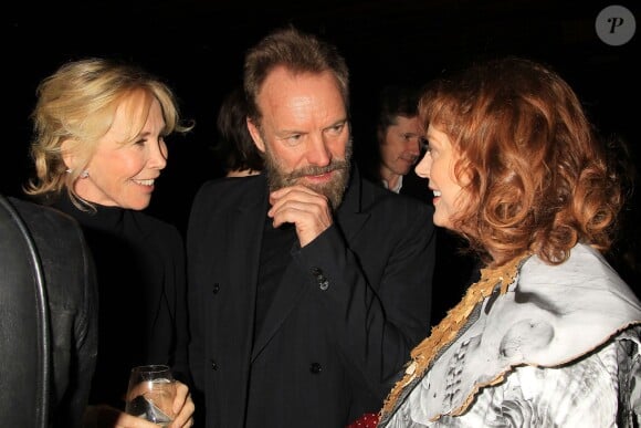 Trudie Styler, Sting et Susan Sarandon - Avant-première de Zoolander 2 à New York le 9 février 2016