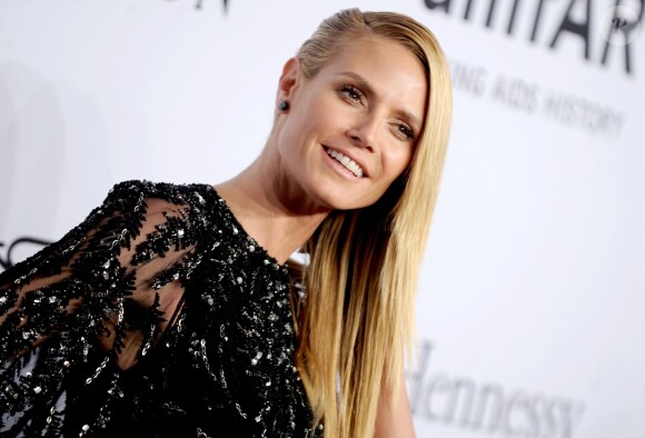 Heidi Klum assiste au gala "amfAR New York" de l'amfAR au Cipriani Wall Street. New York, le 10 février 2016.