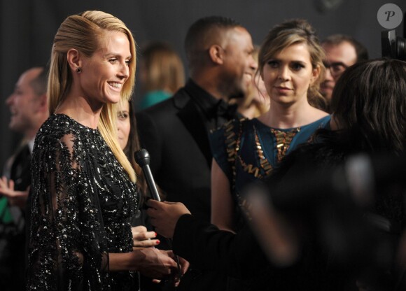 Heidi Klum assiste au gala "amfAR New York" de l'amfAR au Cipriani Wall Street. New York, le 10 février 2016.