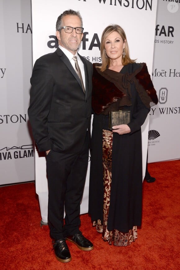 Le président de l'amfAR Kenneth Cole et son épouse Maria Cuomo Cole assistent au gala "amfAR New York" de l'amfAR au Cipriani Wall Street. New York, le 10 février 2016.