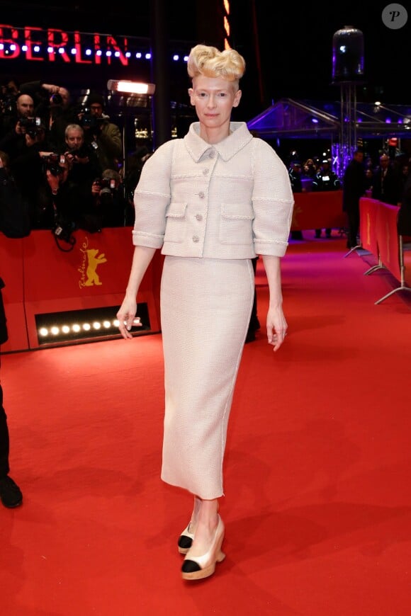 Tilda Swinton - Tapis rouge du film "Ave, César !" lors de l'ouverture du 66e Festival International du Film de Berlin, la Berlinale, le 11 février 2016