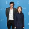 Isabelle Huppert et Roman Kolinka - Photocall et conférence de presse du film "L'Avenir" au 66e festival du film de Berlin, la Berlinale à Berlin le 13 février 2016. © Corleone/Bestimag
