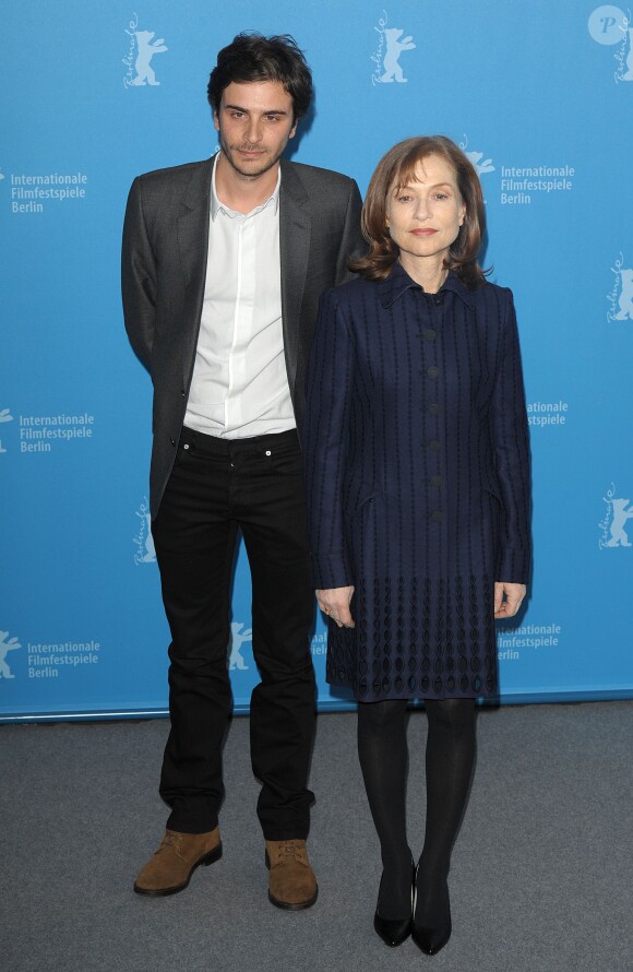 Isabelle Huppert et Roman Kolinka - Photocall et conférence de presse du film "L'Avenir" au 66e festival du film de Berlin, la Berlinale à Berlin le 13 février 2016. © Corleone/Bestimag