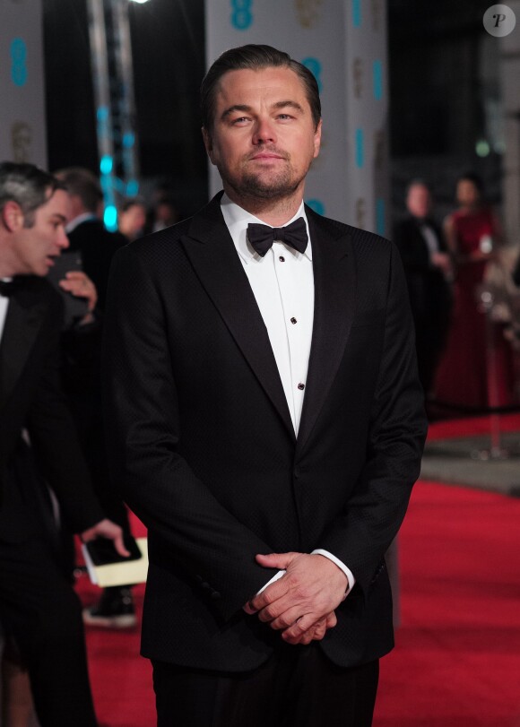 Leonardo DiCaprio - 69e cérémonie des British Academy Film Awards (BAFTA) à Londres, le 14 février 2016.