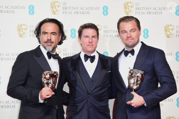 Alejandro Gonzalez Inarritu, Tom Cruise, Leonardo DiCaprio - 69e cérémonie des British Academy Film Awards (BAFTA) à Londres, le 14 février 2016.