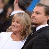 Leonardo DiCaprio et sa mère Irmelin lors des Golden Globes le 12 janvier 2014 à Los Angeles