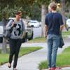 Exclusif - Tyra Banks et son petit ami Erik Asla arrivent à leur domicile à Los Angeles, le 27 octobre 2014