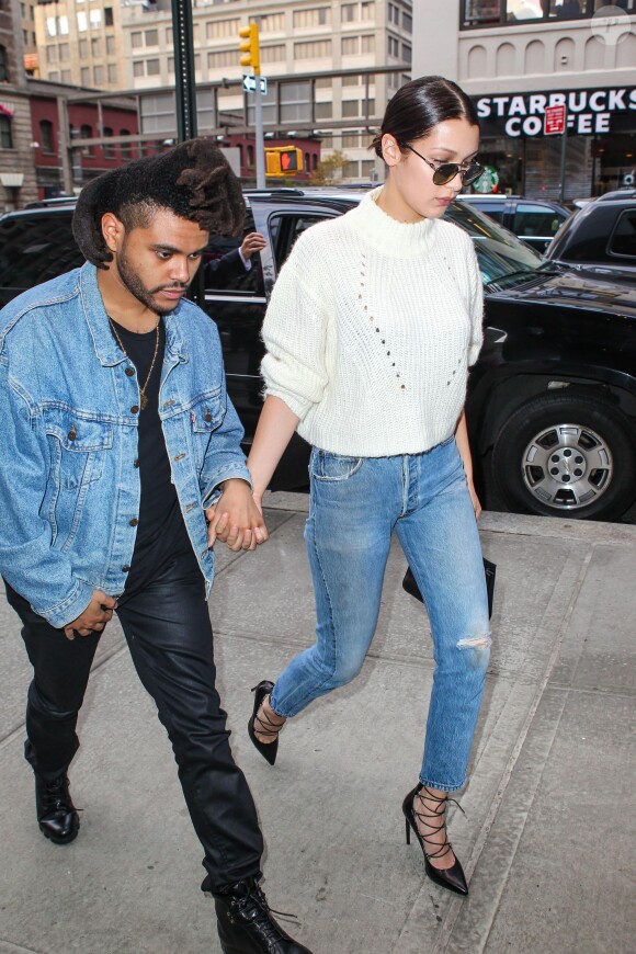 The Weeknd et Bella Hadid main dans la main à New York en octobre 2015