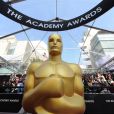 La fameuse statuette des Oscars (photo prise lors de la cérémonie du 26 février 2012)