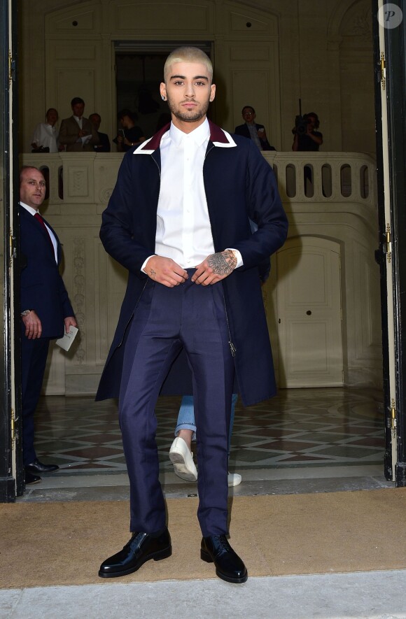 Zayn Malik au défilé de mode masculine Valentino PAP Printemps / été 2016 à l'Hôtel Salomon de Rothschild le 24 juin 2015 à Paris.