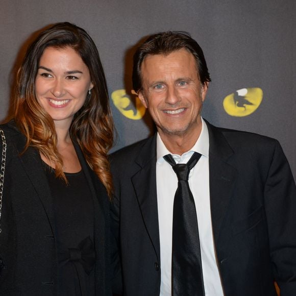Vincent Perrot et sa compagne Virginie - Première de la comédie musicale "Cats" au théâtre Mogador à Paris, le 1er octobre 2015