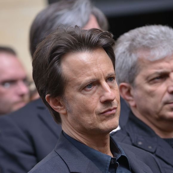 Vincent Perrot - Obsèques de Patachou en l'église Saint-Justin à Levallois-Perret, le 7 mai 2015.