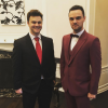 Jaime Iovine a publié une photo de lui et son frère au mariage de son père Jimmy Iovine avec la belle Liberty Ross qui s'est déroulé le week-end de la Saint Valentin. Photo publiée sur Instagram, le 15 février 2016.