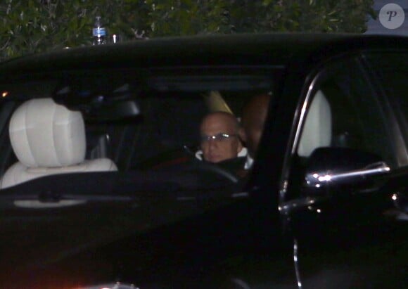 Le marié arrivant au mariage de Liberty Ross et Jimmy Iovine, le jour de la Saint Valentin, à Beverly Hills, le 14 février 2016.