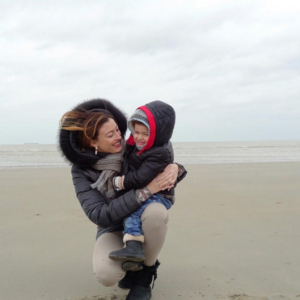 Rachel Legrain-Trapani : heureuse avec son fils en Belgique