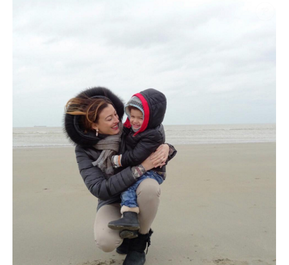 Rachel Legrain-Trapani : heureuse avec son fils en Belgique