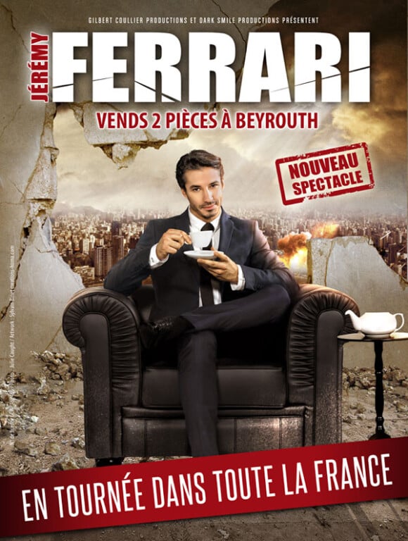 Jérémy Ferrari, en tournée avec Vends 2 pièces à Beyrouth.