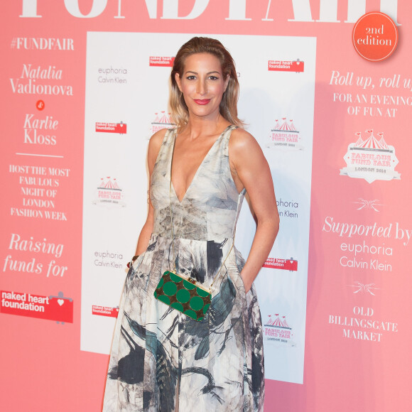Laura Pradelska - Photocall de la soirée "Fabulous Fund Fair" organisée par l'association "Naked Heart" lors de la Fashion Week à Londres, le 20 février 2016.