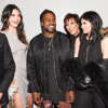 Kris Jenner, ses filles Kendall et Kylie et son beau-fils Kanye West à New York. Février 2016.