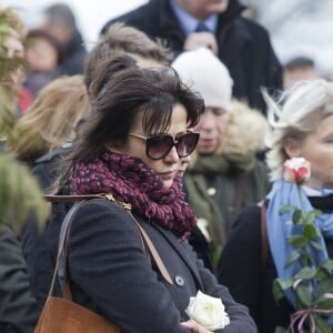 Sophie Marceau assiste aux obsèques de son ex-mari Andrzej Zulawski à Gora Kalwaria, près de Varsovie en Pologne le 22 février 2016. BEW / BESTIMAGE