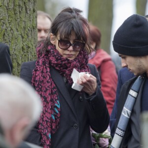 Sophie Marceau et son fils Vincent Zulawski - Sophie Marceau assiste aux obsèques de son ex-mari Andrzej Zulawski à Gora Kalwaria, près de Varsovie en Pologne le 22 février 2016. BEW / BESTIMAGE