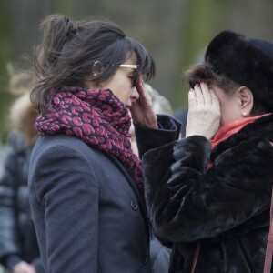 Sophie Marceau assiste aux obsèques de son ex-mari Andrzej Zulawski à Gora Kalwaria, près de Varsovie en Pologne le 22 février 2016. BEW / BESTIMAGE