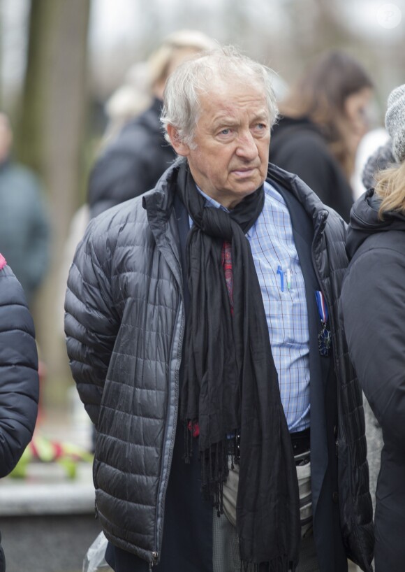 Famille et proches aux obsèques d'Andrzej Zulawski à Gora Kalwaria, près de Varsovie en Pologne le 22 février 2016. BEW / BESTIMAGE