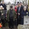 Famille et proches aux obsèques d'Andrzej Zulawski à Gora Kalwaria, près de Varsovie en Pologne le 22 février 2016. BEW / BESTIMAGE