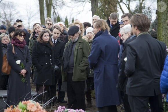 Sophie Marceau assiste aux obsèques de son ex-mari Andrzej Zulawski à Gora Kalwaria, près de Varsovie en Pologne le 22 février 2016. BEW / BESTIMAGE