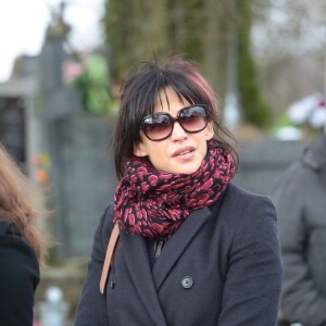 Sophie Marceau assiste aux obsèques de son ex-mari Andrzej Zulawski à Gora Kalwaria, près de Varsovie en Pologne le 22 février 2016. BEW / BESTIMAGE