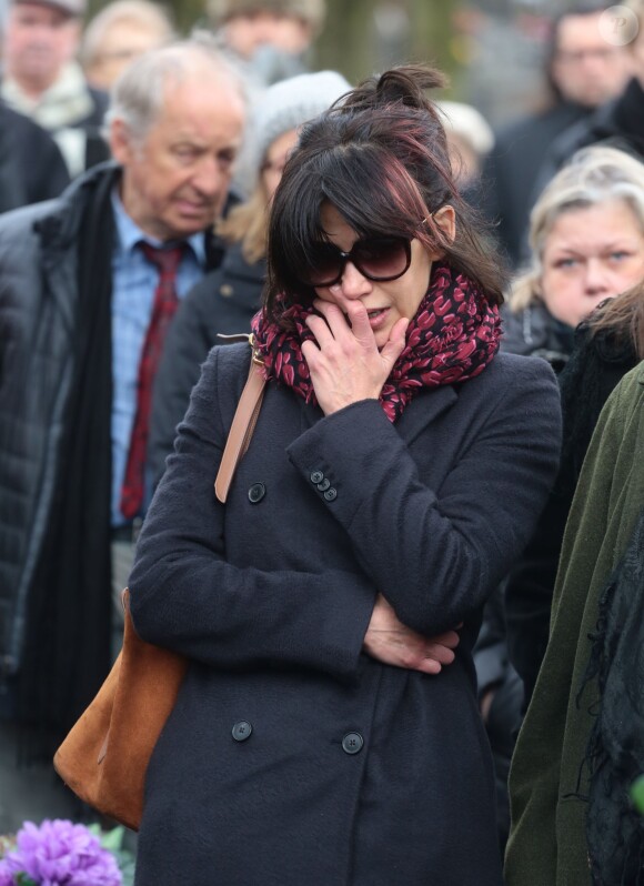 Sophie Marceau assiste aux obsèques de son ex-mari Andrzej Zulawski à Gora Kalwaria, près de Varsovie en Pologne le 22 février 2016. BEW / BESTIMAGE